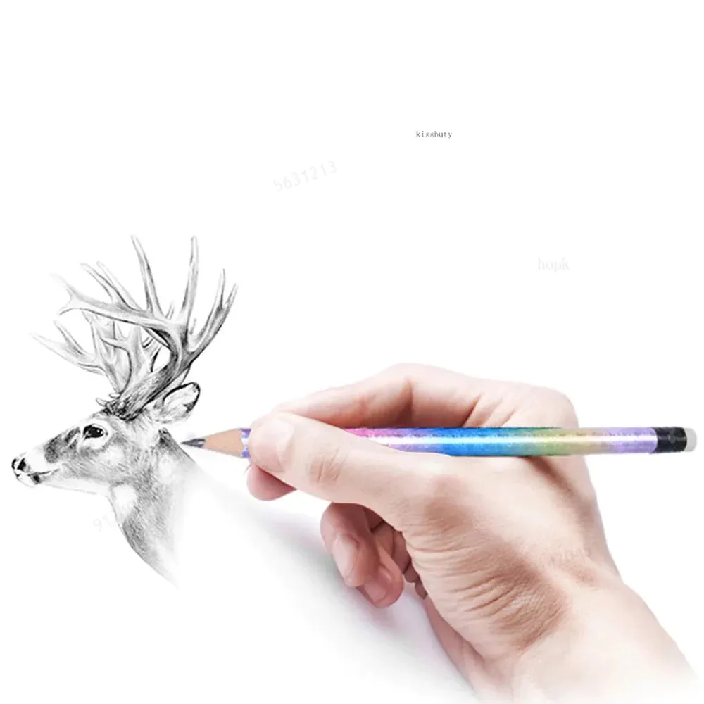 12 Piece Starry Sky Wooden Hb Pencils