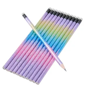 12 Piece Starry Sky Wooden Hb Pencils