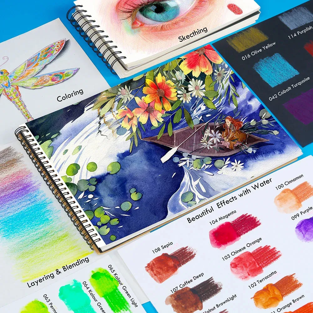 120 Adult Colouring Pencils Set