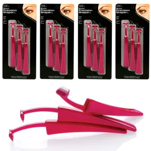 12pc Precision Eyebrow Arch Shaper Face Hair Removal Razor Bikini Trimmer Shaver