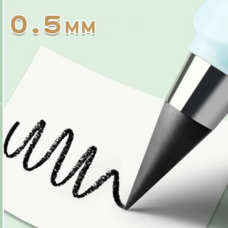 17pc Infinity Pencil Set no Sharpening no Ink Kawaii Design Art Supplies School Stationery Nib Eraser