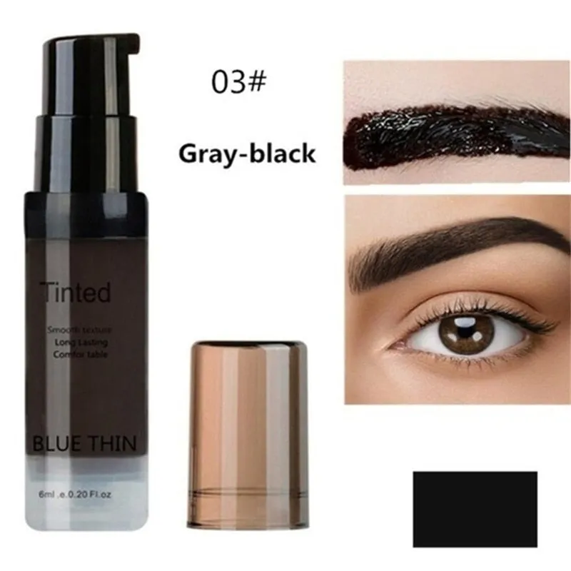 1Pcs 6ml Peel Off Eye Makeup Permanent Eye Brow Tattoo Tint Long-lasting Waterproof Dye Eyebrow Gel Cream Make Up Cosmetics