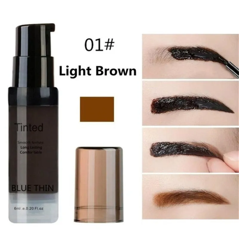 1Pcs 6ml Peel Off Eye Makeup Permanent Eye Brow Tattoo Tint Long-lasting Waterproof Dye Eyebrow Gel Cream Make Up Cosmetics