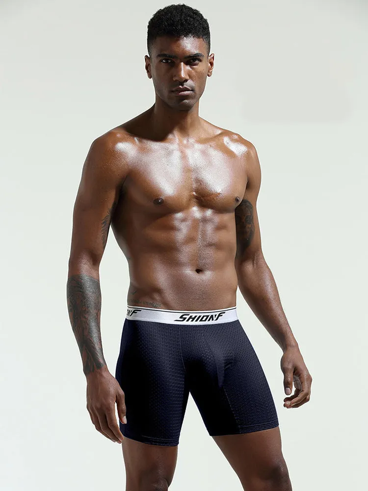 2 Pack Mens Mesh Separate Pouch Boxers Briefs