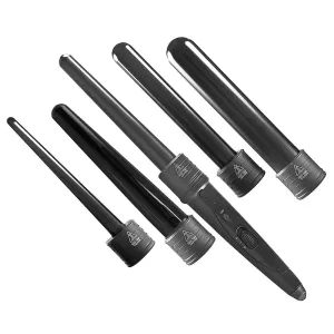 5 in 1 Hair Curler Wand Set | Ceramic Styling Curling Iron | Roller Barrel | LED   Glove