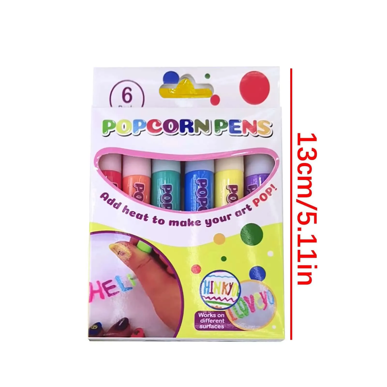 6Pcs/Set Heated Expands Watercolor Marker Pen Creative Colour Puffy Drawing Pens for Child Greeting Cards DIY
