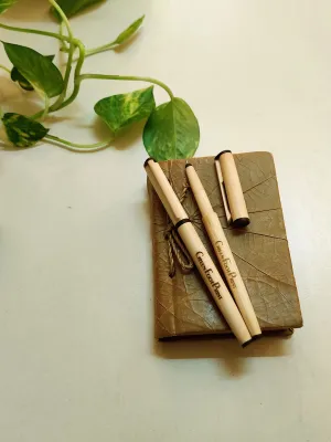Bamboo Pens Set Of 2 Blue