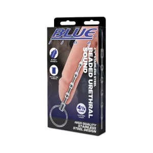 Blue Line 4.5" STAINLESS STEEL BEADED URETHRAL SOUND