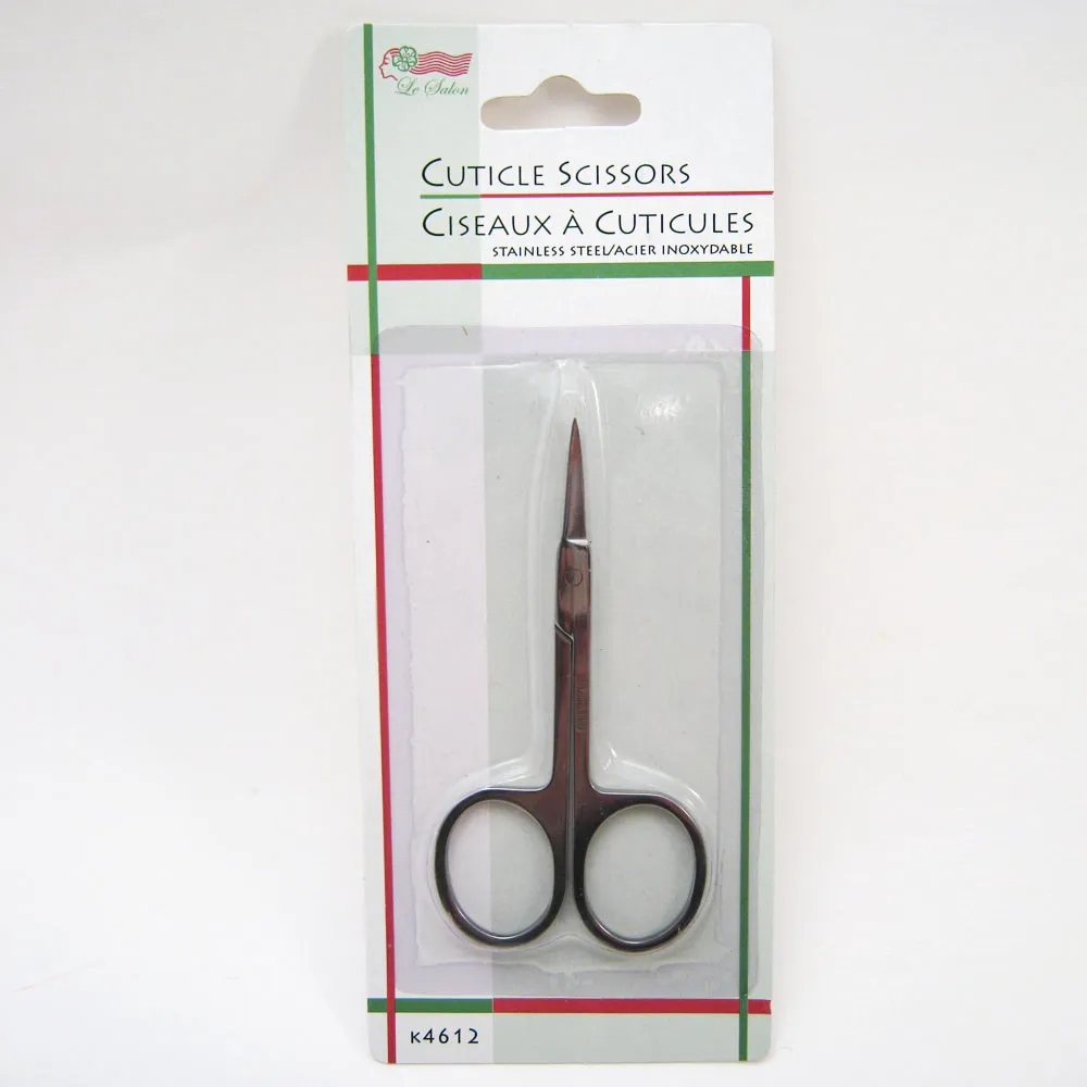 Cuticle Nail Scissors Stainless Steel 3.5" Manicure Pedicure Nose Facial Hair !!