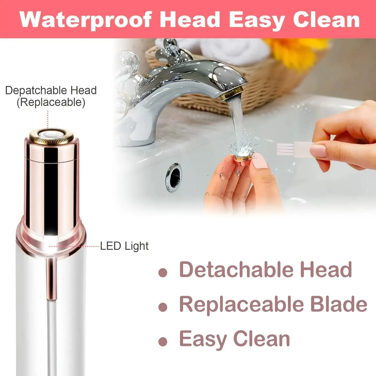 Efficient Facial Hair Remover for Women Portable and Painless