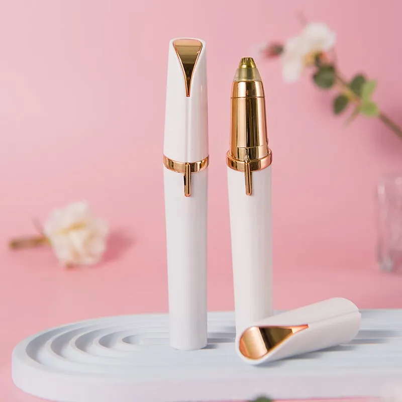 Electric Eyebrow Trimming Tool for Beginners Automatic Electric Eyebrow Trimmer Nose Hair Shaving Brush Scraper 1pc