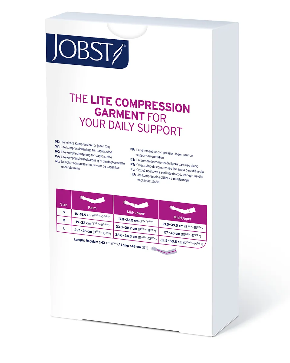 JOBST Bella Lite Armsleeve 20-30 mmHg w/ Gauntlet   Silicone Dot Band