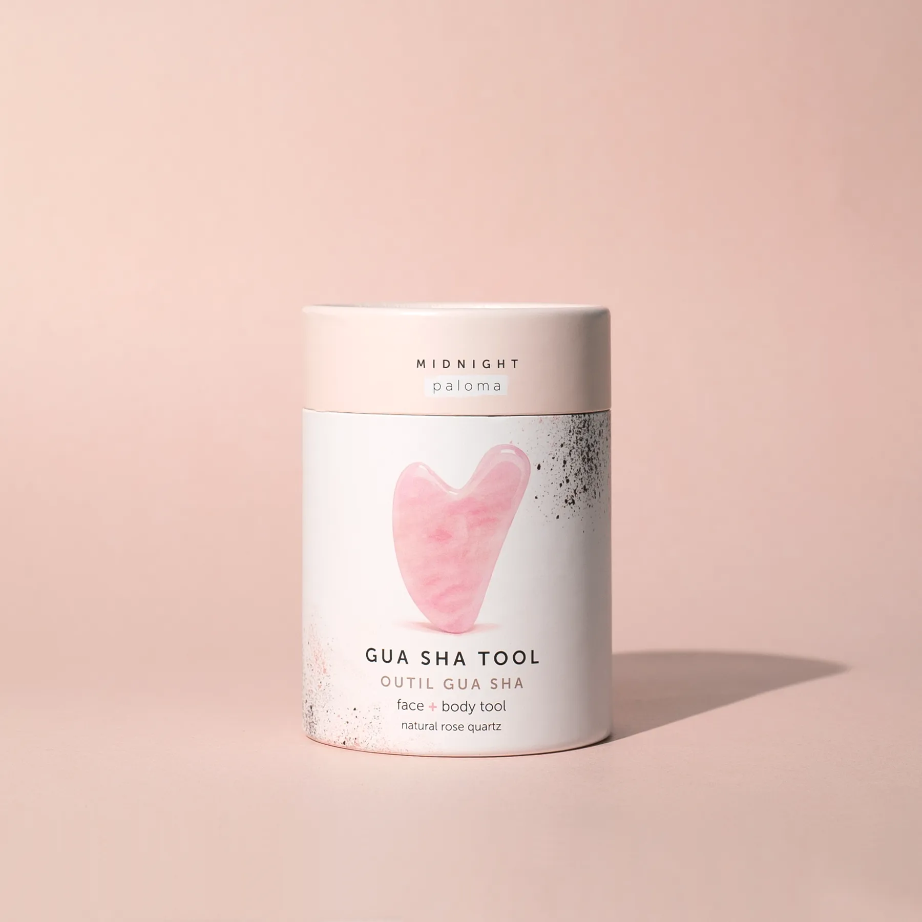 Midnight Paloma Rose Quartz Gua Sha