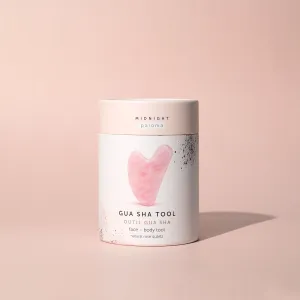Midnight Paloma Rose Quartz Gua Sha