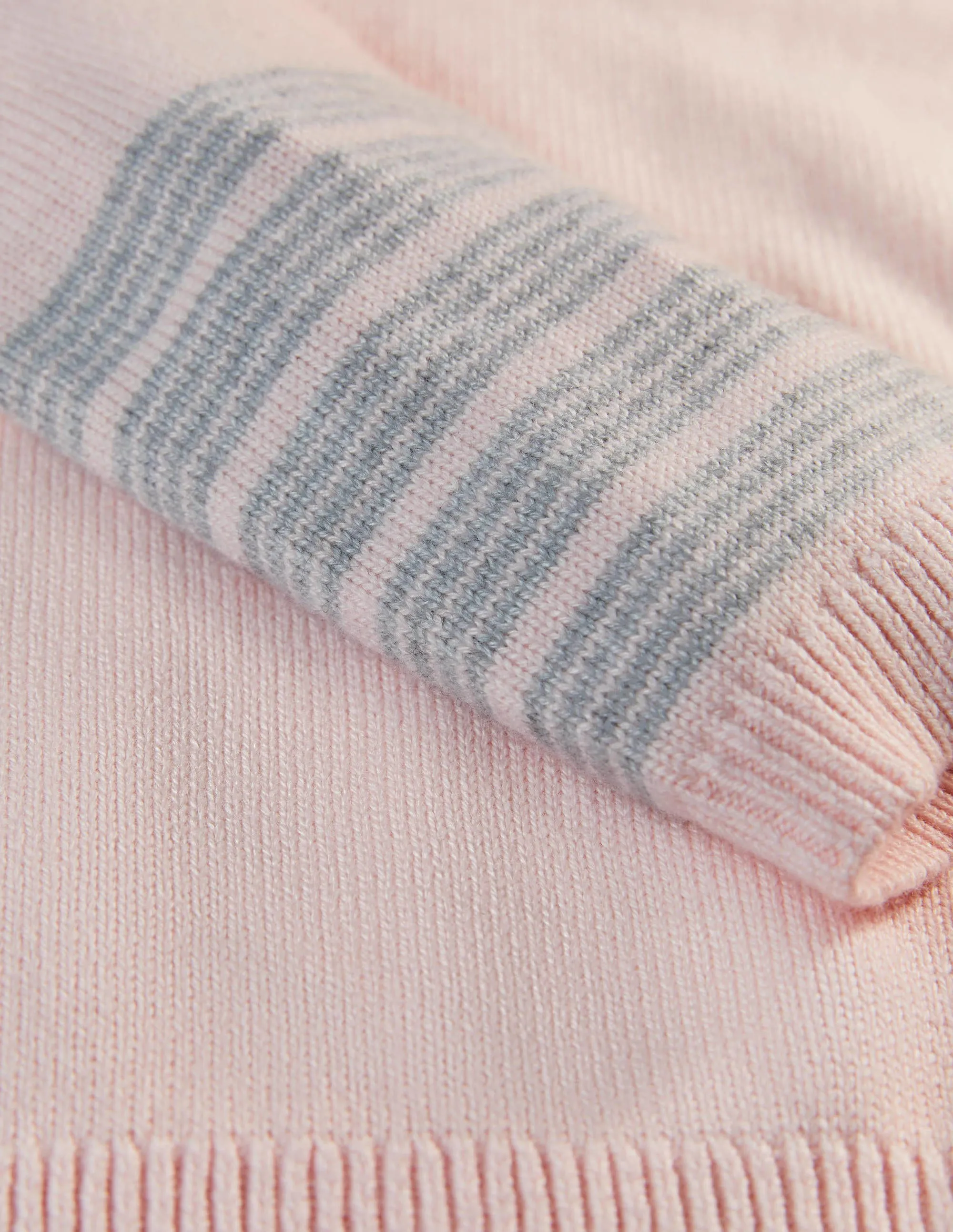 Morton Knitted Hoodie-Milkshake