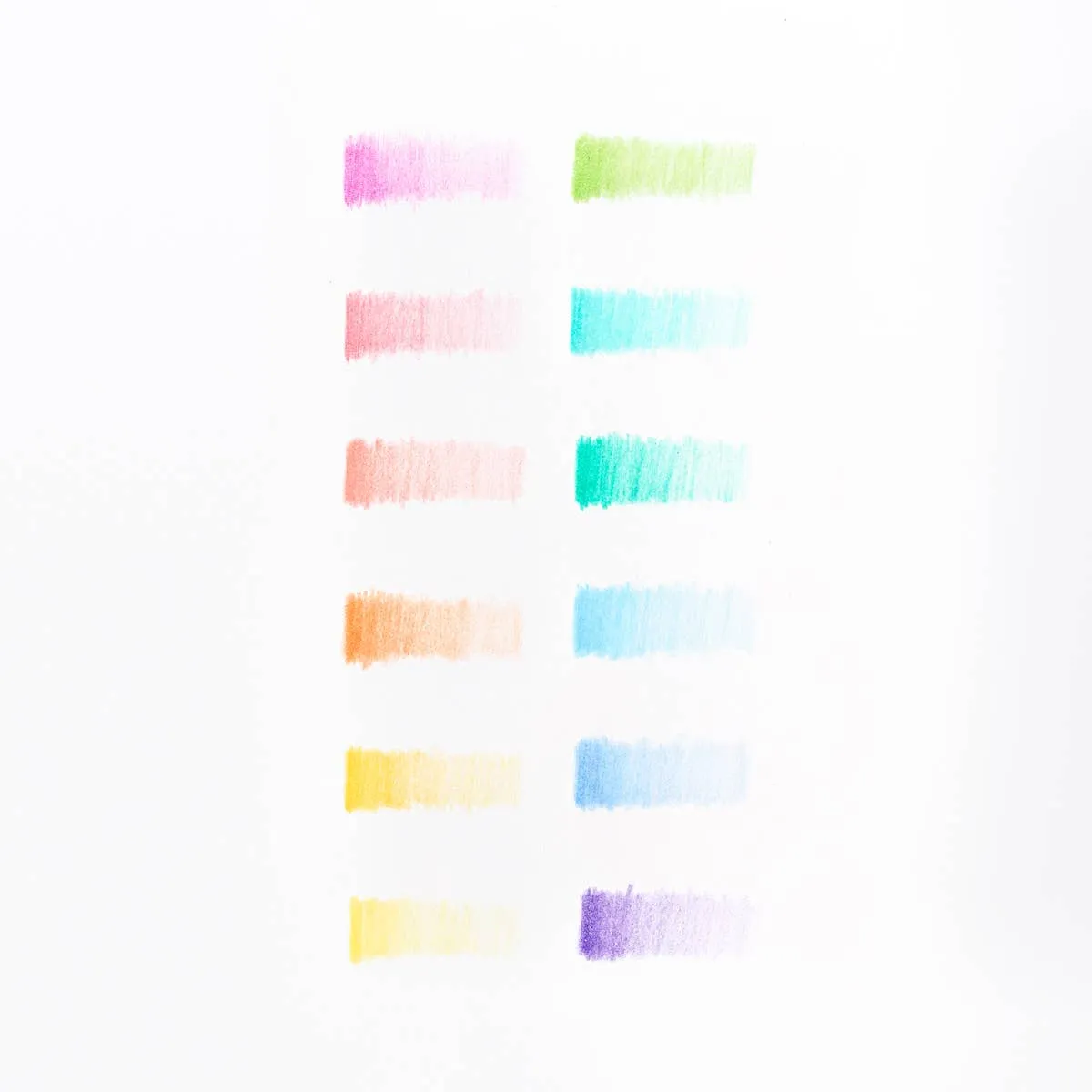 Pastel Hues Colored Pencils (Set of 12)
