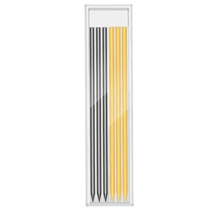 Solid Carpenter Mechanical Pencil for Woodworking Construction One-Piece Design Pen Cap with Sharpener Stationery Supplies