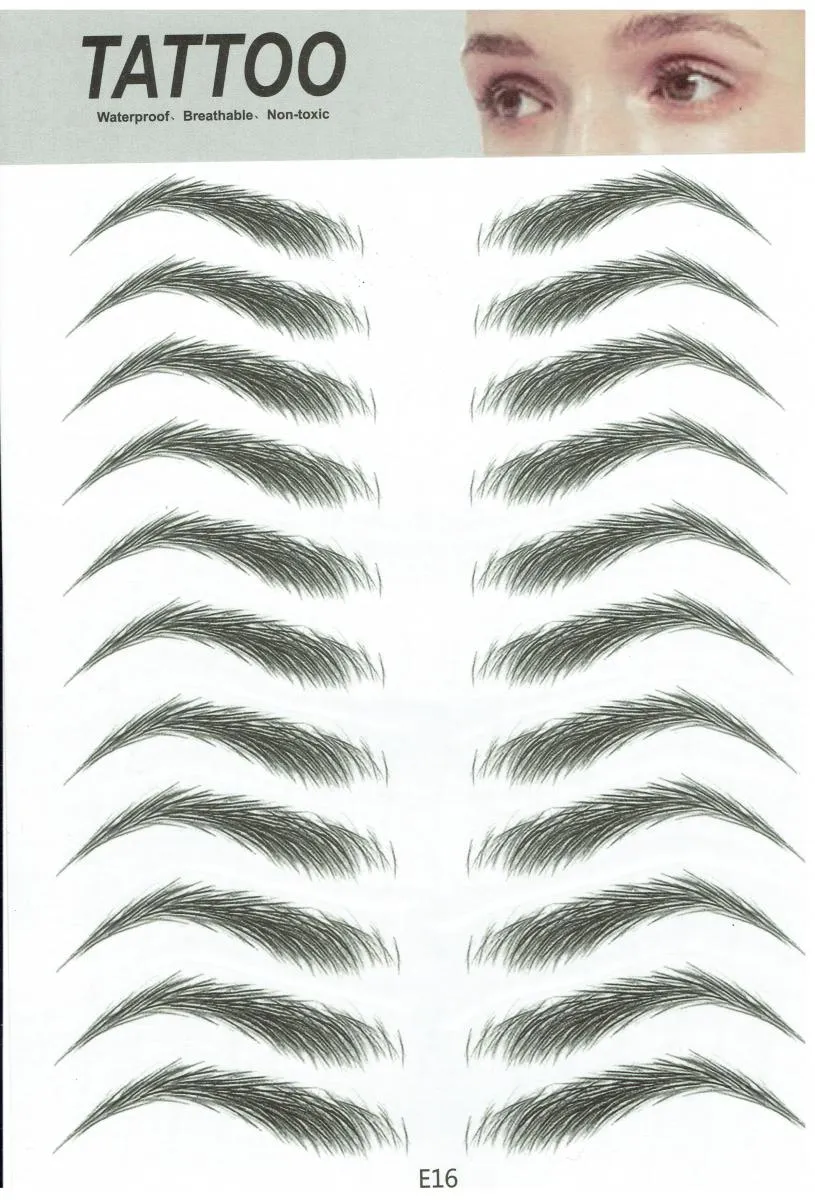 Tattoo Eyebrow Sticker for Men and Women