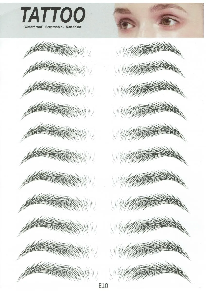 Tattoo Eyebrow Sticker for Men and Women