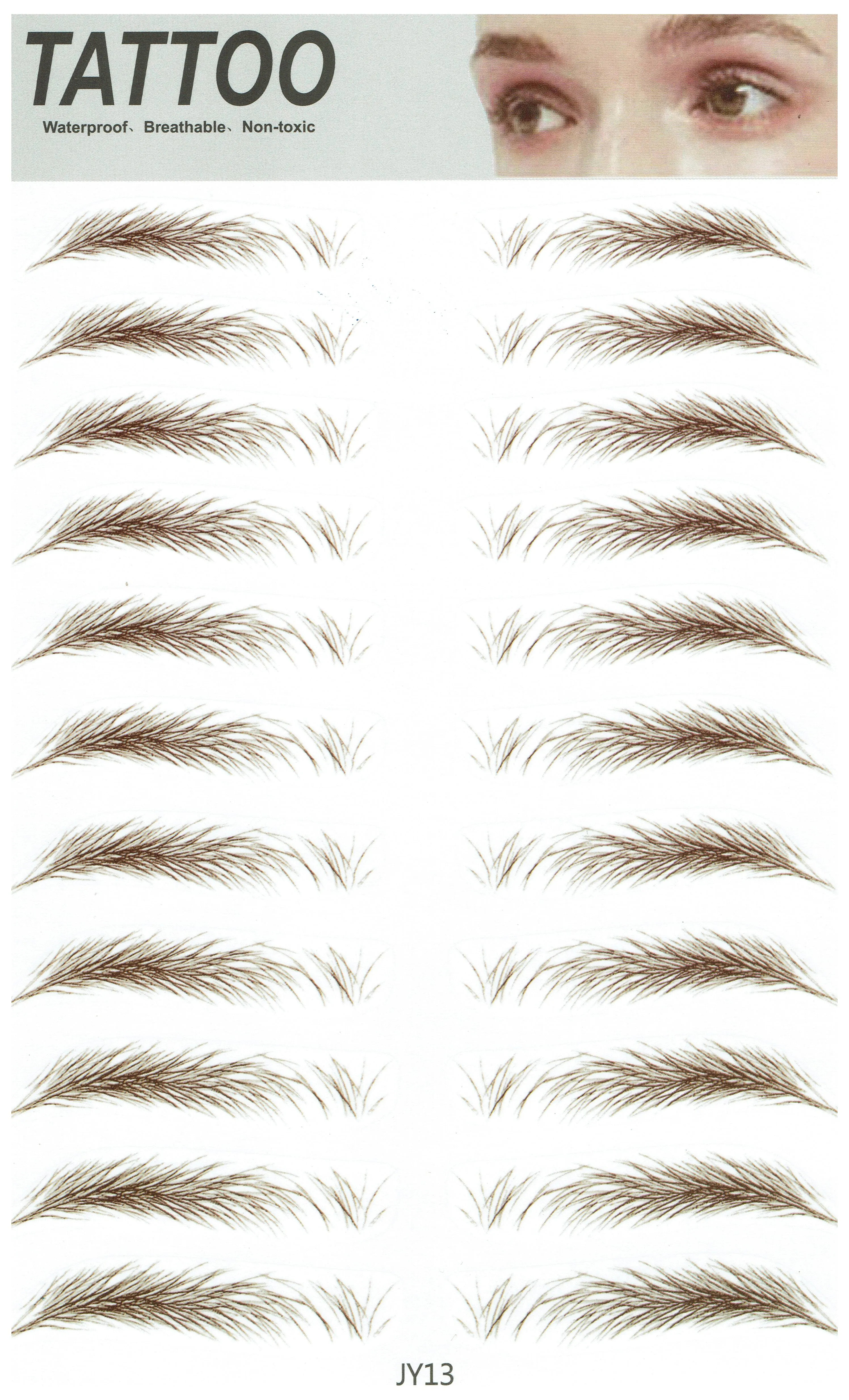 Tattoo Eyebrow Sticker for Men and Women