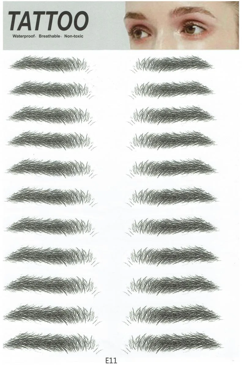 Tattoo Eyebrow Sticker for Men and Women